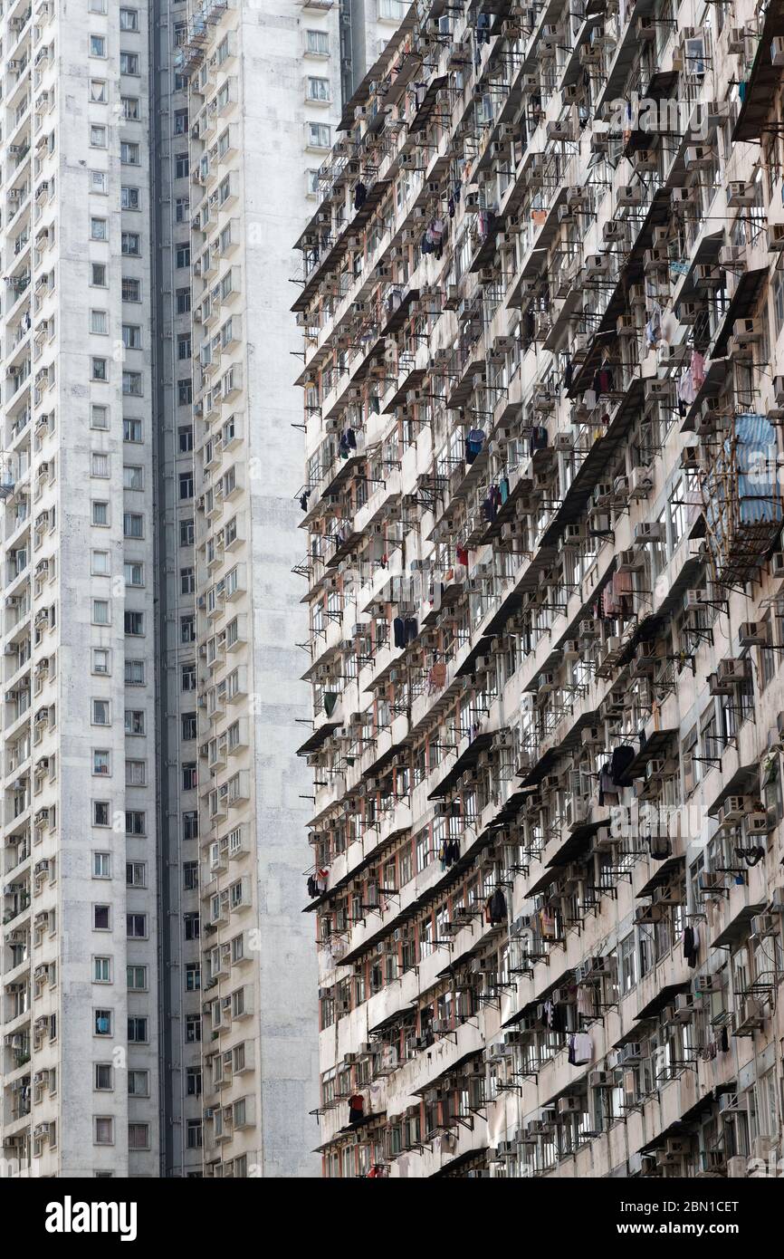 Quarry Bay 'Monster Building' Hongkong Stockfoto