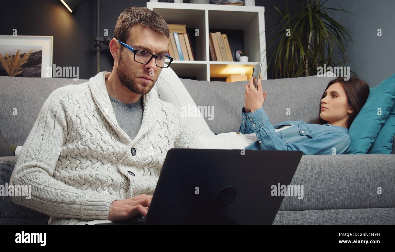 Koppeln Sie Gadgets separat Stockfoto