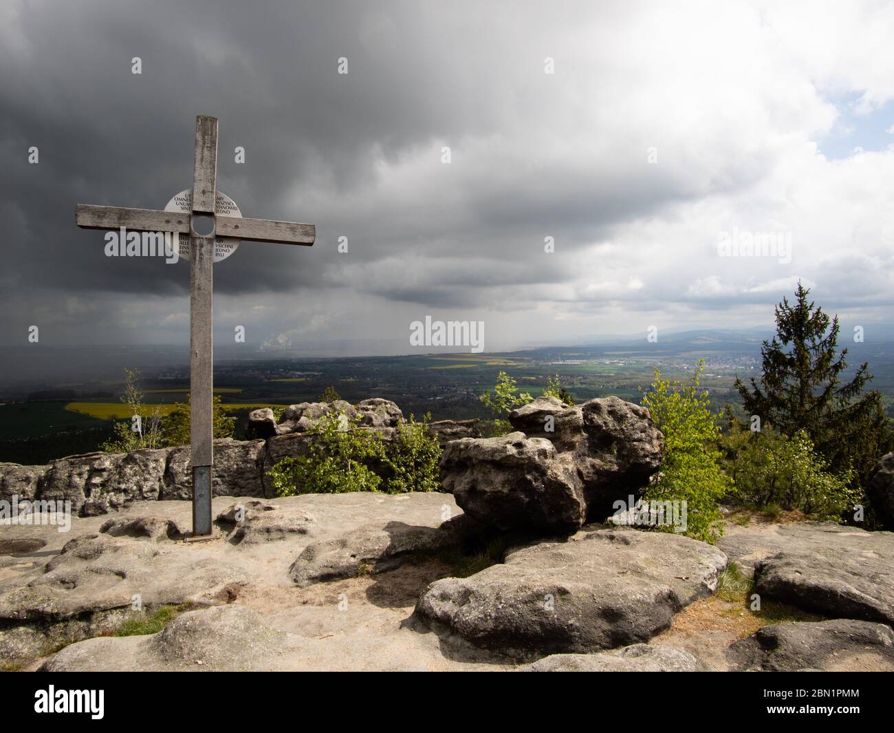 Zittauer Berge, Oybin, am Toepfer sachsen Stockfoto