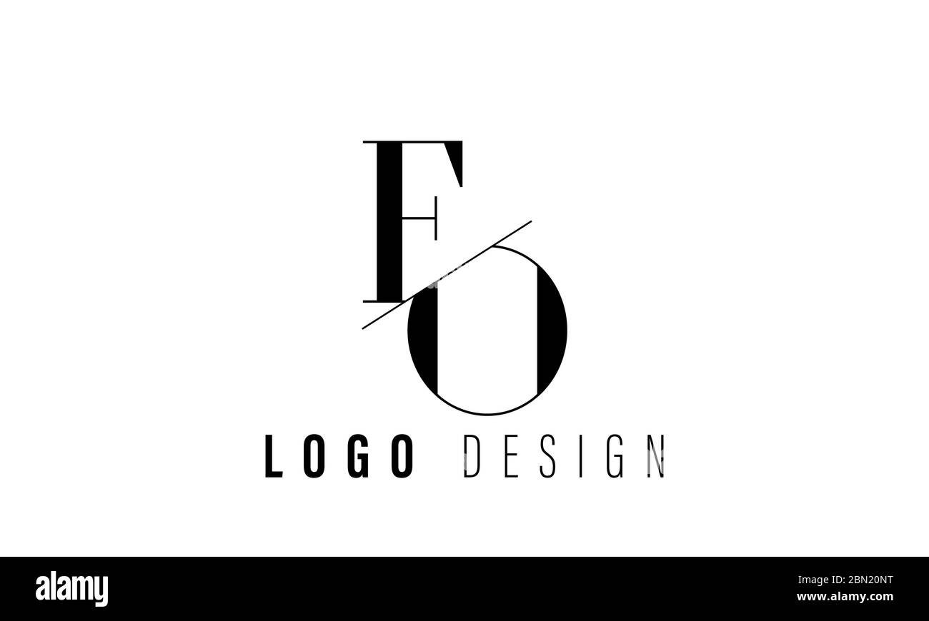 Erste EO Schreiben verbunden Logo. Kreatives Schreiben EO modernen Business Logo Vektor Vorlage. Erste EO Logo Template Design Stock Vektor
