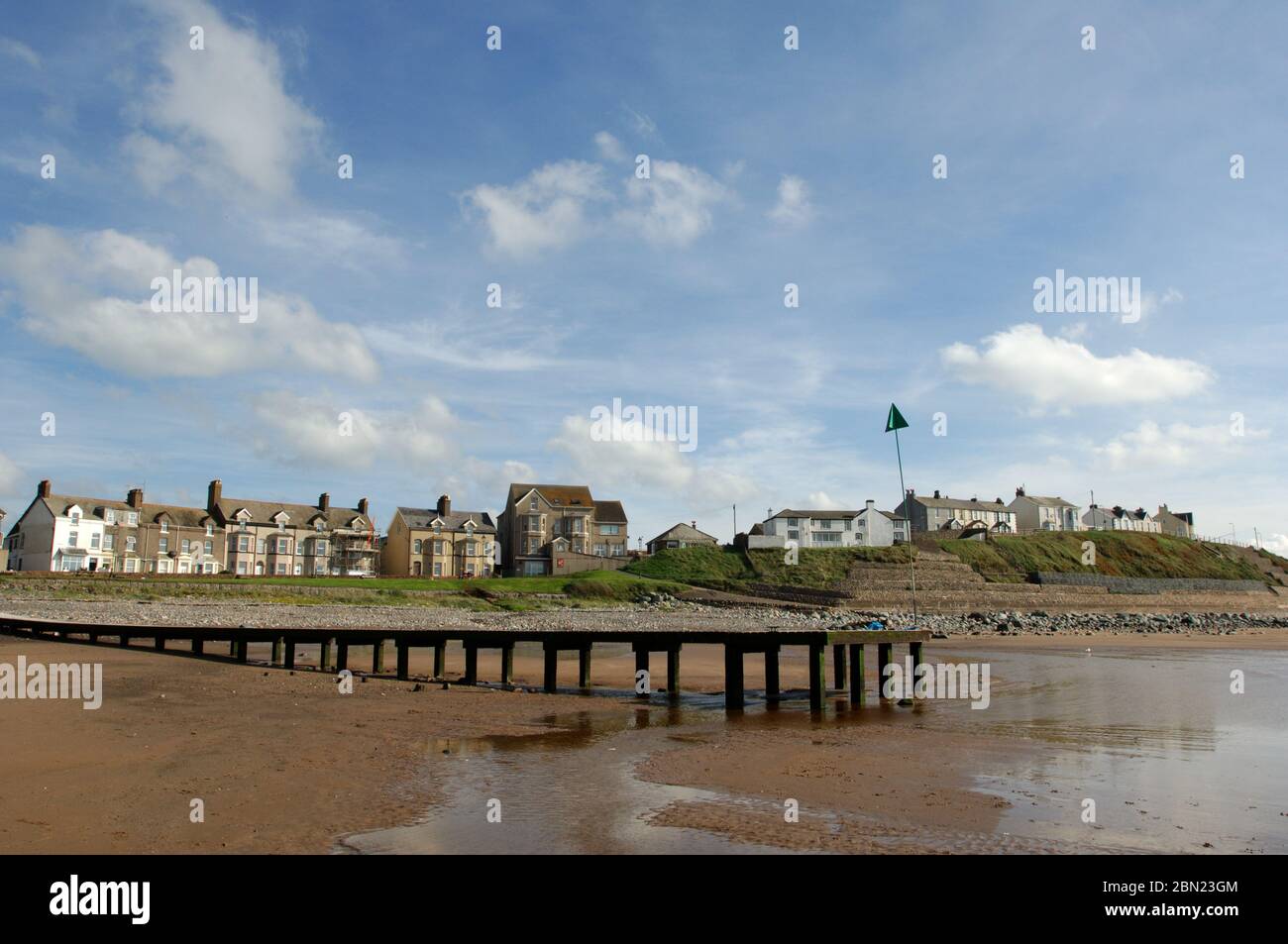 Seascale Dorf in der Nähe von Sellafield nukleare Wiederaufbereitungsanlage; Cumbria UK Stockfoto