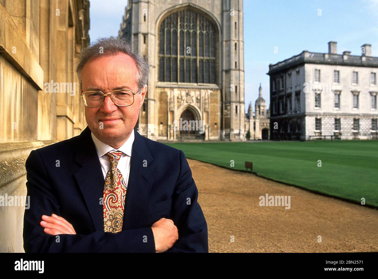 Sir Stephen Cleobury Leiter der Musikabteilung des Kings College Cambridge UK Stockfoto