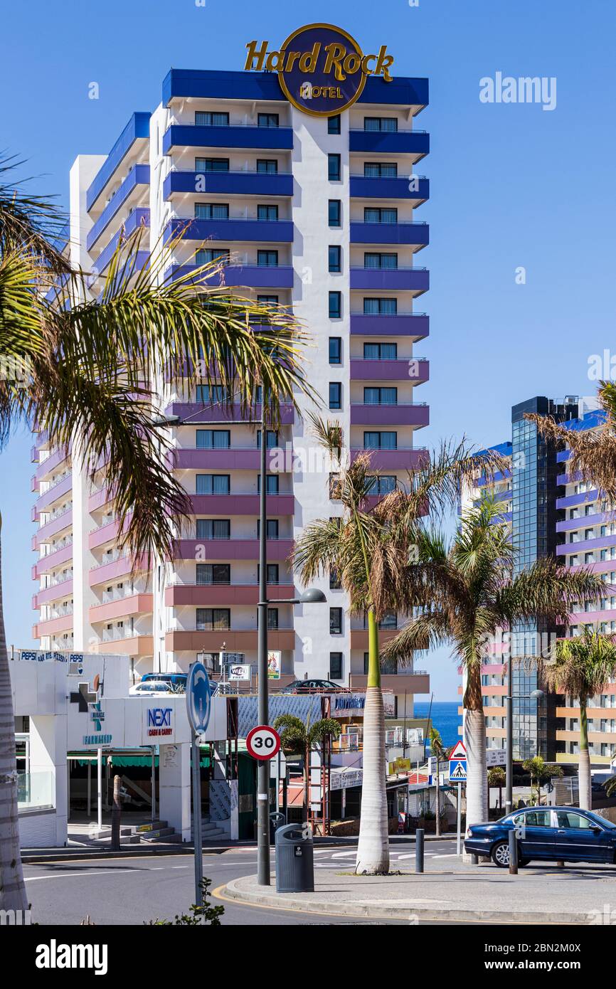 Hard Rock Hotel in Playa Paraiso, Costa Adeje, Teneriffa, Kanarische Inseln, Spanien Stockfoto