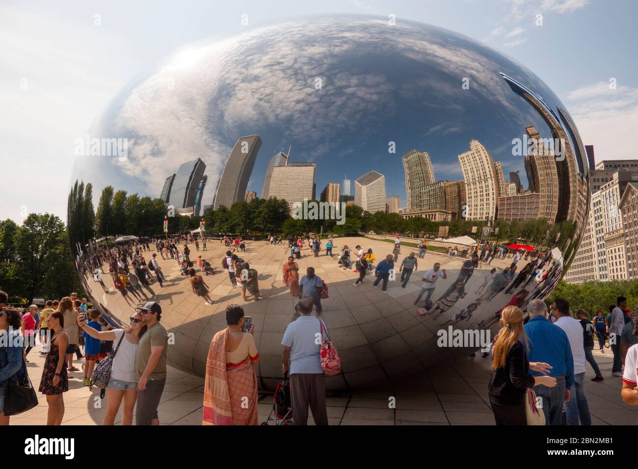 Wolke Tor Skulptur im Millennium Park Chicago Illinois Stockfoto