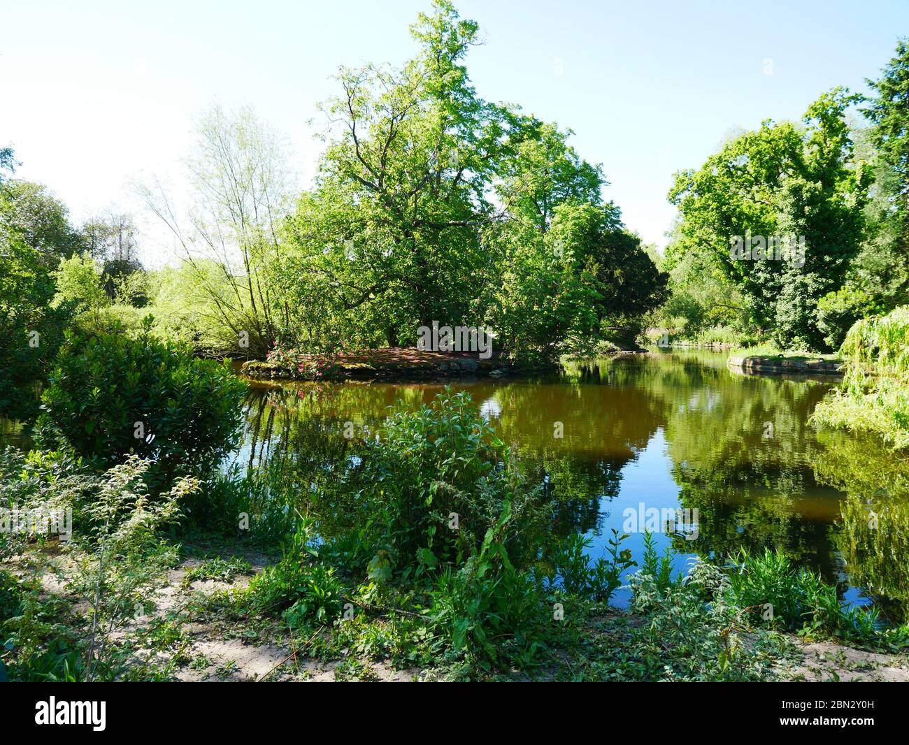 The Lake at Crystal Palace Park, London, SE19 Stockfoto