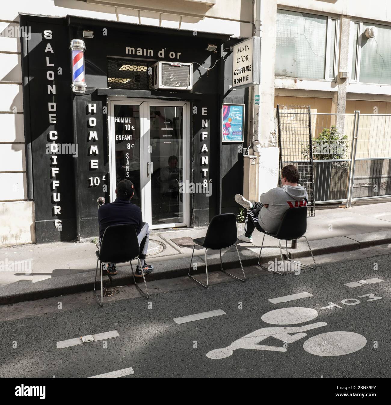 DEUXIEME JOUR DE DEFINEMENT A PARIS Stockfoto