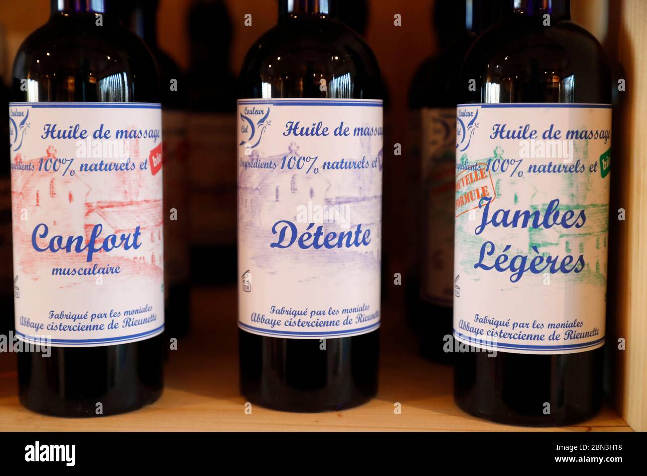 Das Visitaion Kloster. Klosterprodukte. Marclaz. Frankreich. Stockfoto