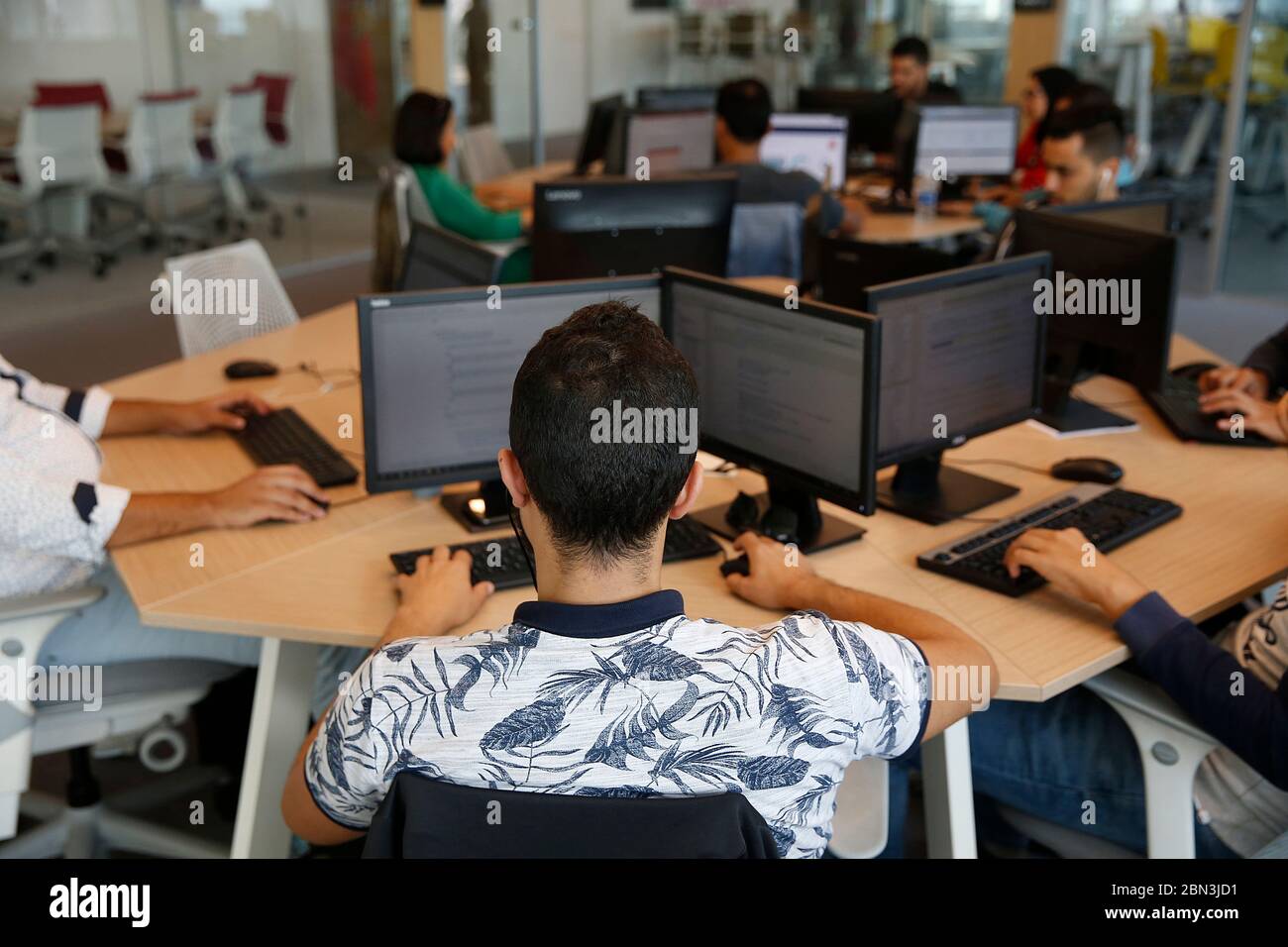 Start-up-Unternehmen in Cacablanca, Marokko. Stockfoto