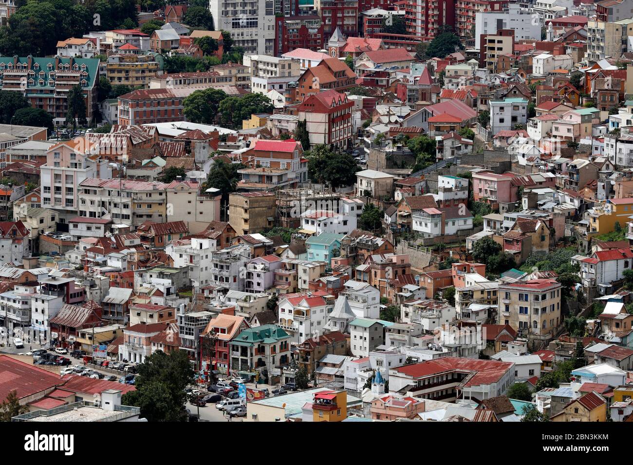 Panorama der Stadt Antananarivo. Antananarivo. Madagaskar. Stockfoto