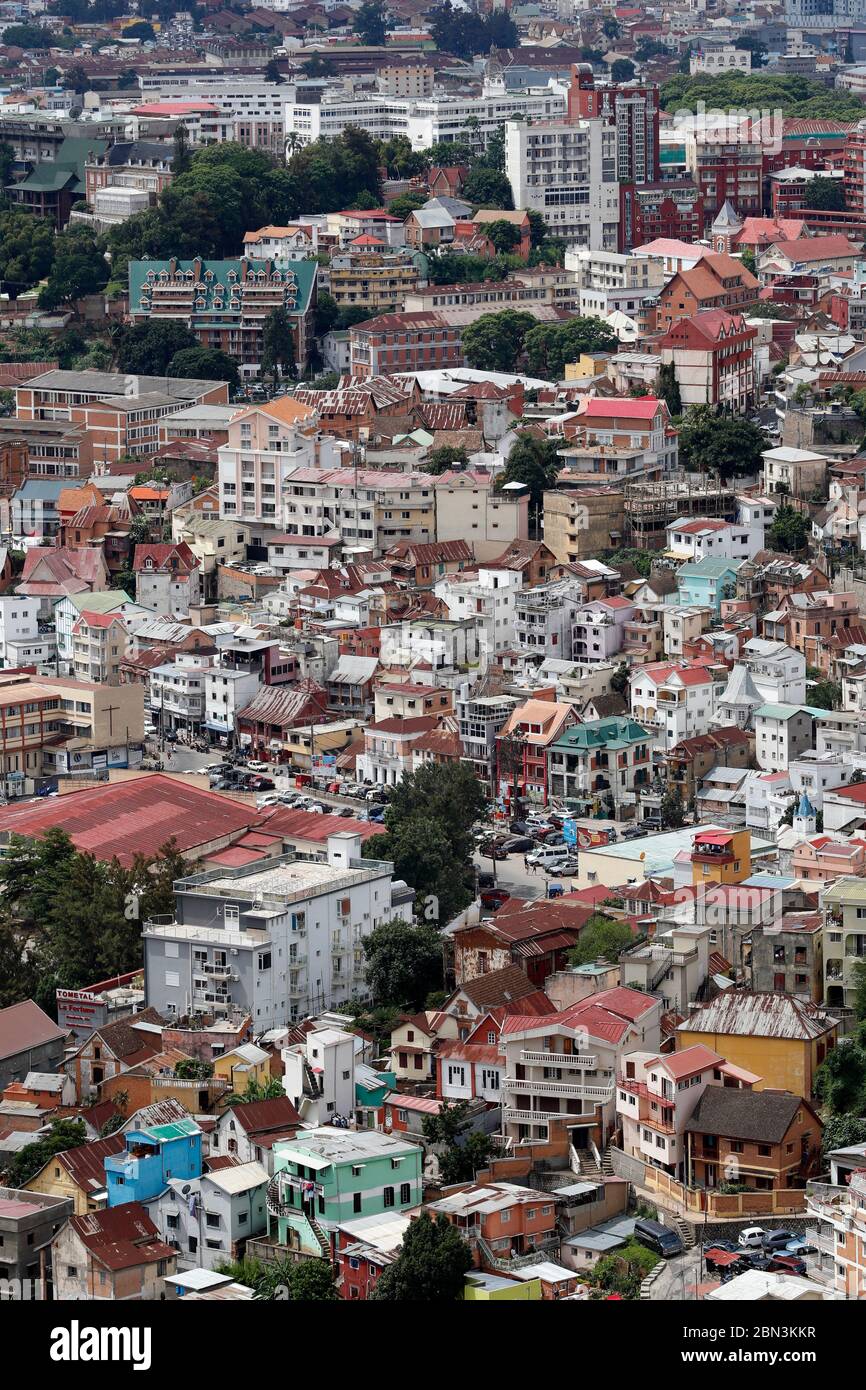 Panorama der Stadt Antananarivo. Antananarivo. Madagaskar. Stockfoto