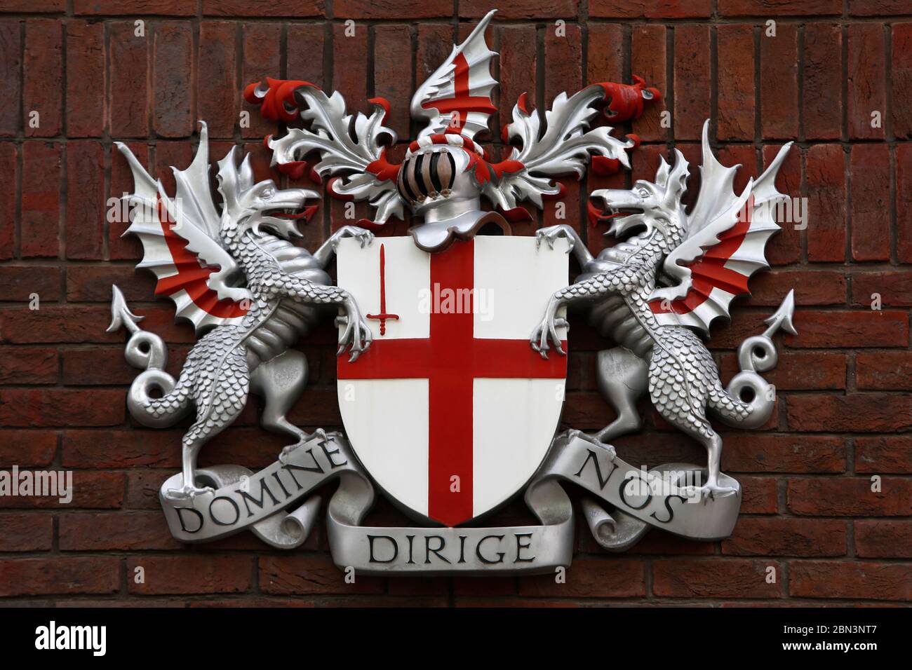 Wappen der City of London, Großbritannien Stockfoto