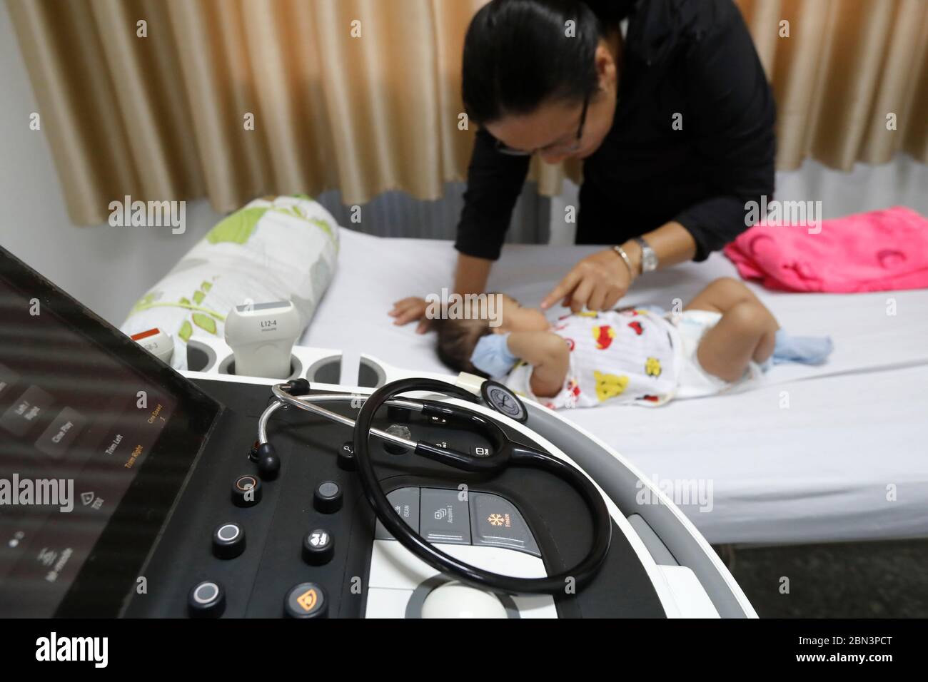 Tam Duc Hospital. Echographie. Ho Chi Minh Stadt. Vietnam. Stockfoto