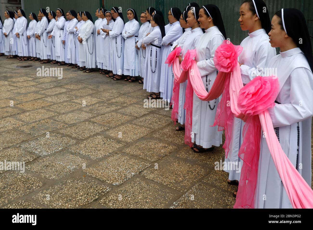 Dominikanerinnen. Bien Hoa. Vietnam. Stockfoto