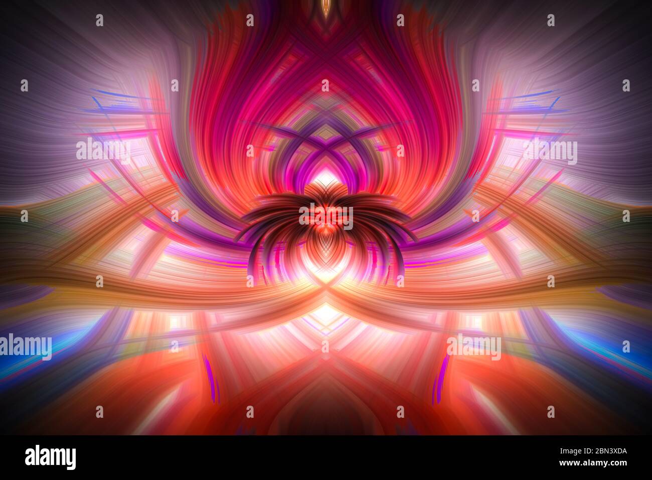 Mehrfarbige Twirl Special Effect abstrakte Fotografie Stockfoto