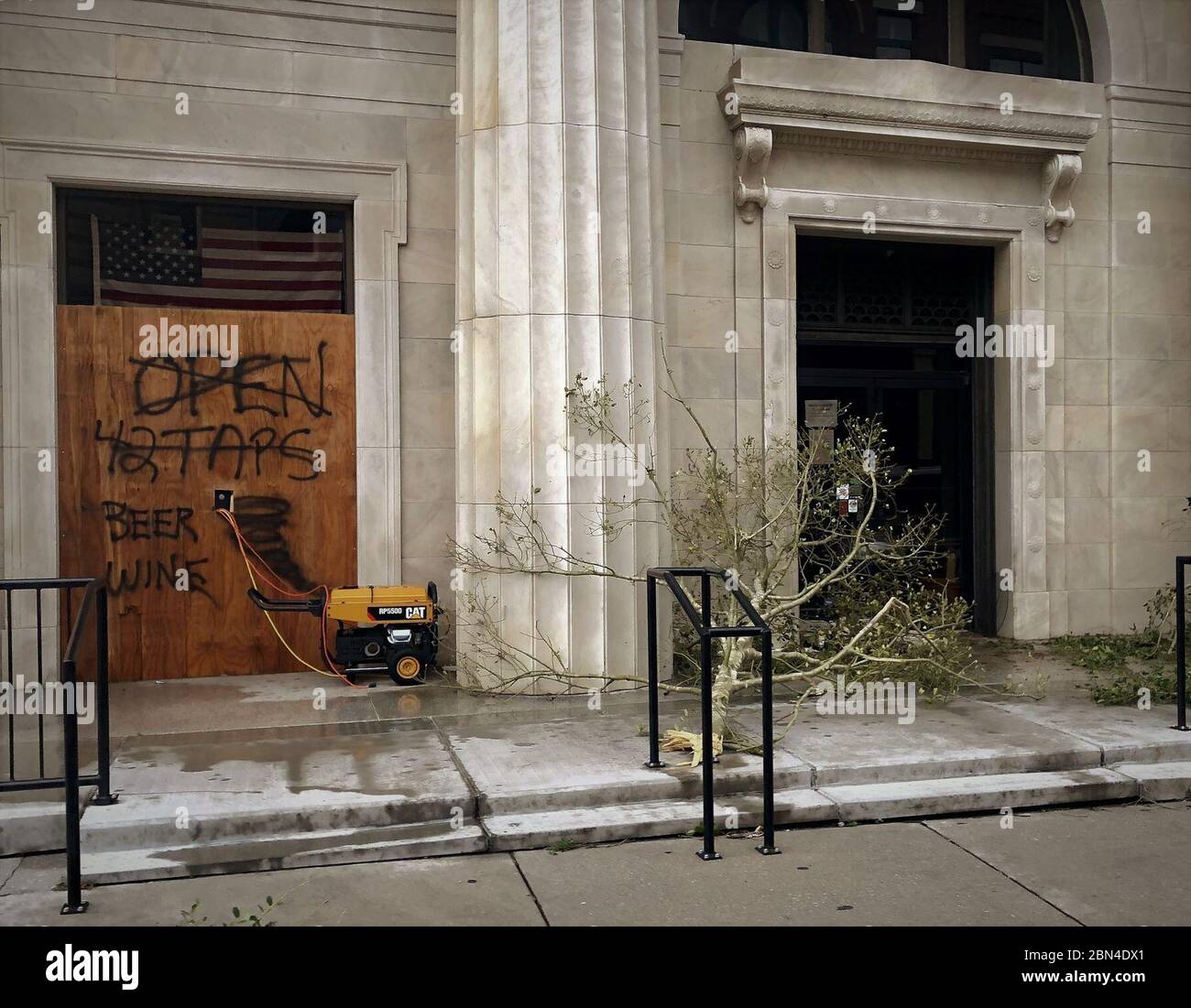 Das US-Zoll- und Grenzschutzamt für Feldoperationen und die US-Grenzschutzteams leisteten Hilfe in den vom Hurrikan Florenz betroffenen Gebieten und unterstützten Katastrophenhilfemaßnahmen in betroffenen Gemeinden. Stockfoto