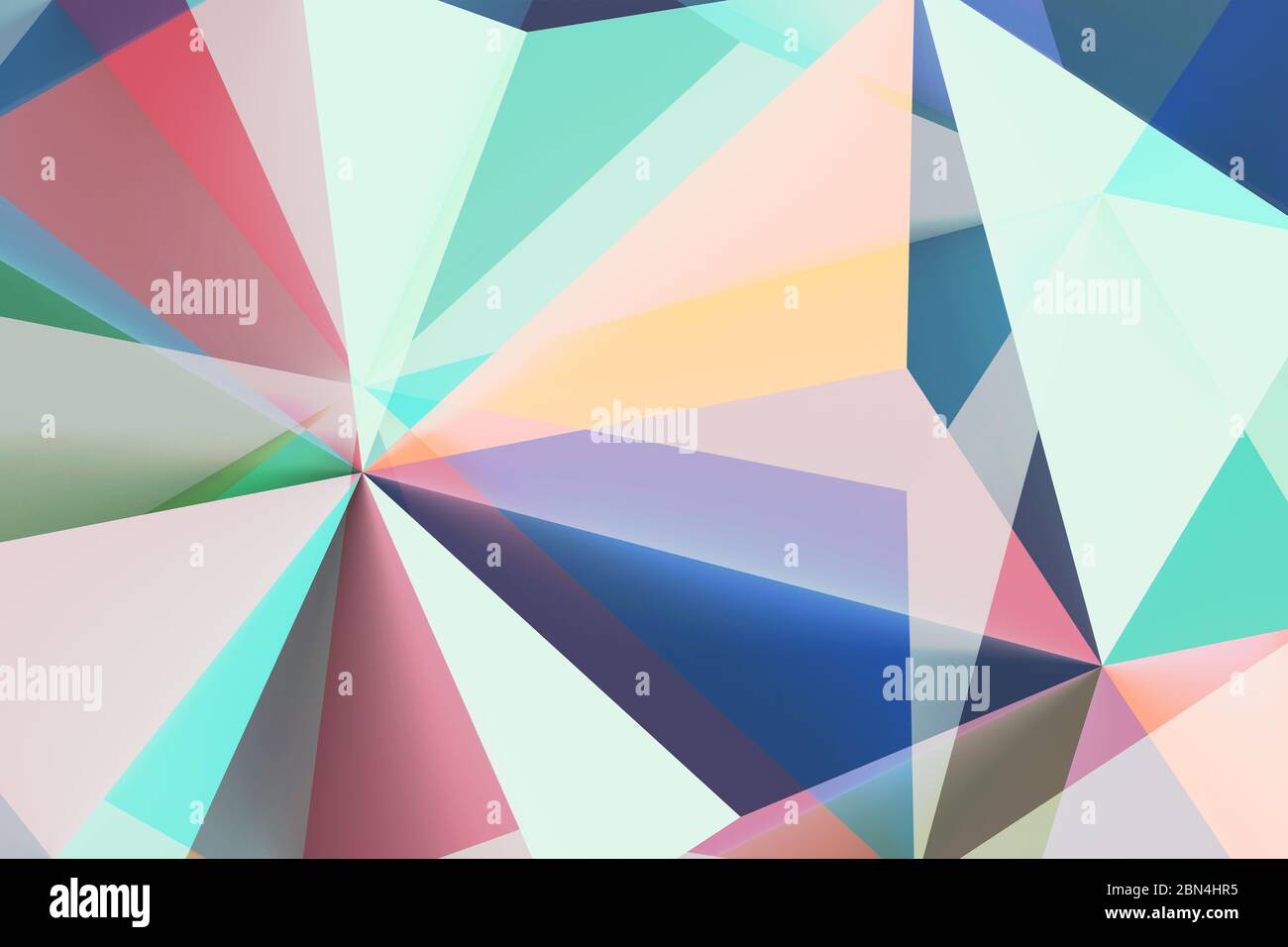 Abstrakt geometrischen Hintergrund mit bunten Polygonen, Computer-Grafik-Illustration Stockfoto