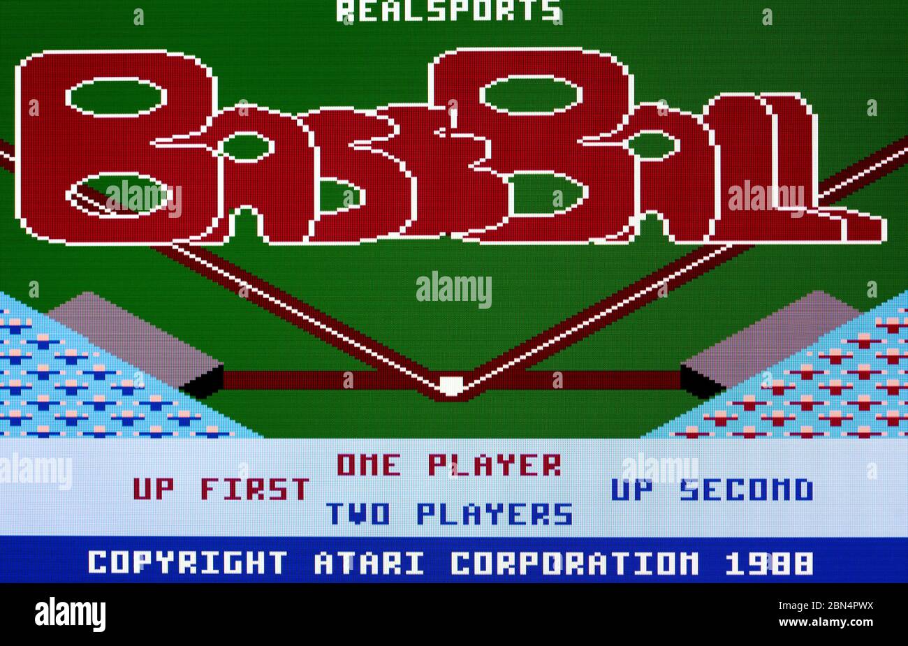 Realsports Baseball - Atari 7800 Videgame Stockfoto