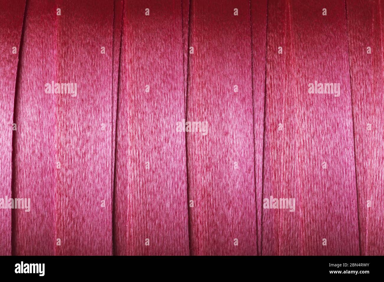 Textur von rotem Verpackungsband, Nahaufnahme Stockfoto