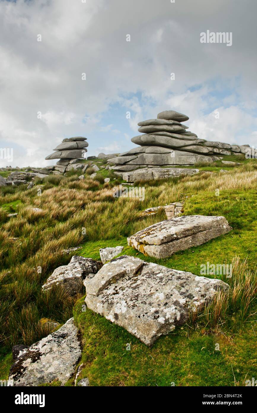 Tor auf Dartmoor, Devon Stockfoto