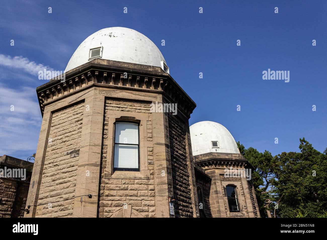 Bidston Observatory, Bidston Hill, Wirral. Historische Stätte für astronomische Wissenschaft und Gezeitenvorhersagen, jetzt ein künstlerisches Stockfoto