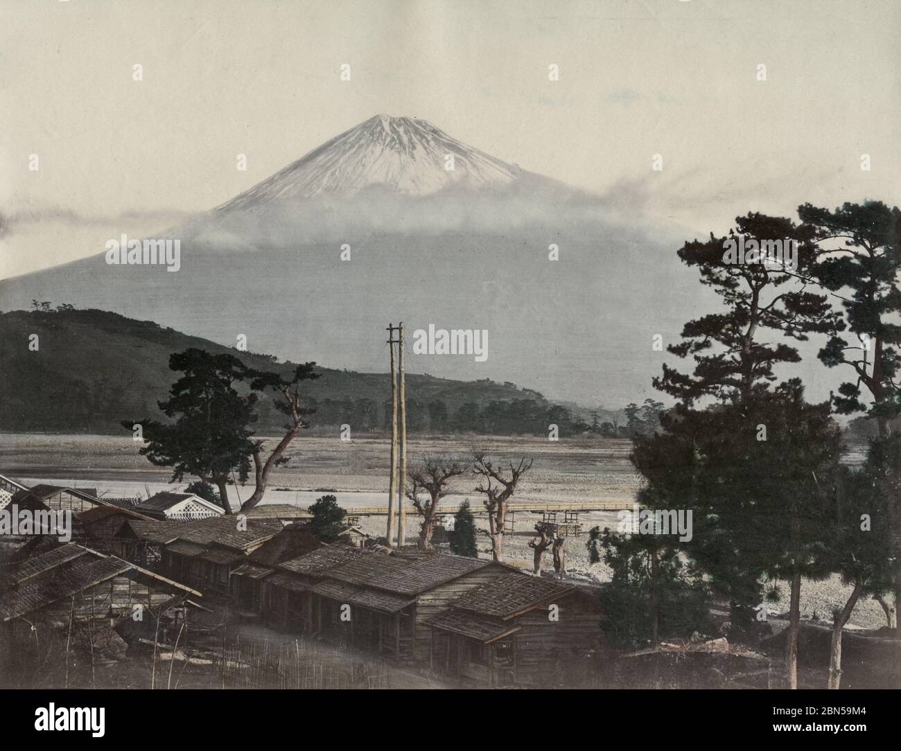 Fuji Fujiyama, Iwabuchi, tokaido Road Stockfoto