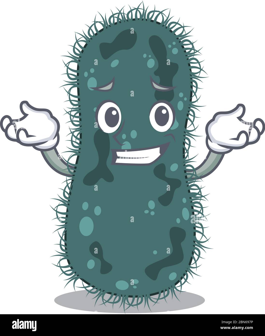 Ein niedliches Bild von grinsenden thermogae Karikatur Charakter Stock Vektor