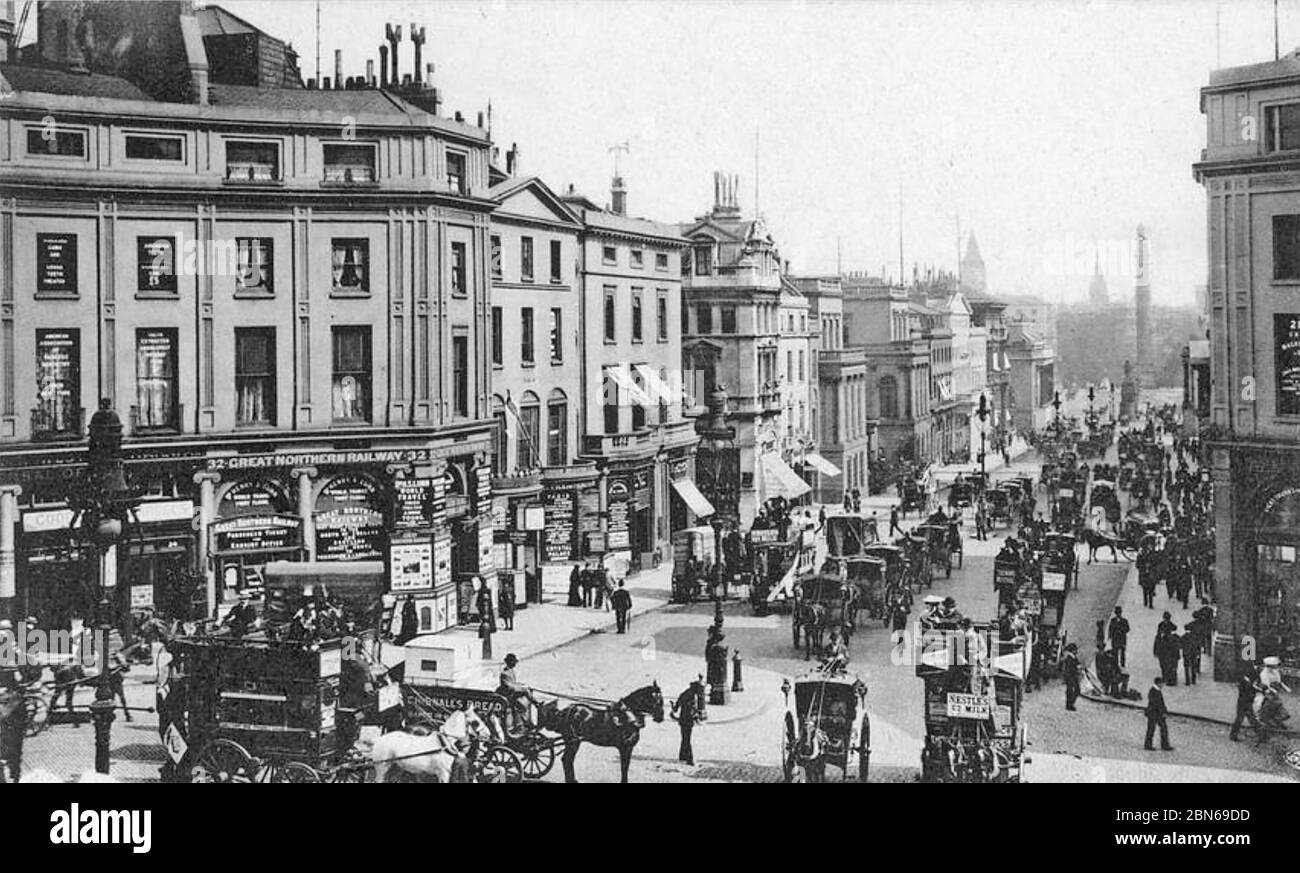 LOWER REGENT STREET, London, ca. 1870 Stockfoto