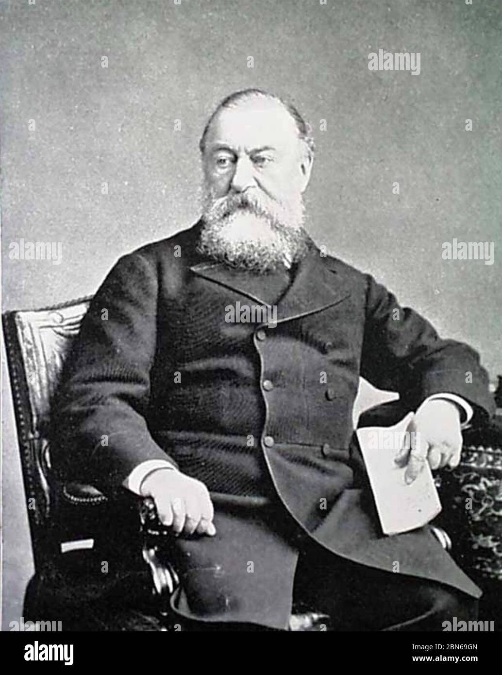 SAMUEL BAKER (1821-1893) englischer Forscher, Naturforscher, Ingenieur und Schriftsteller um 1890 Stockfoto