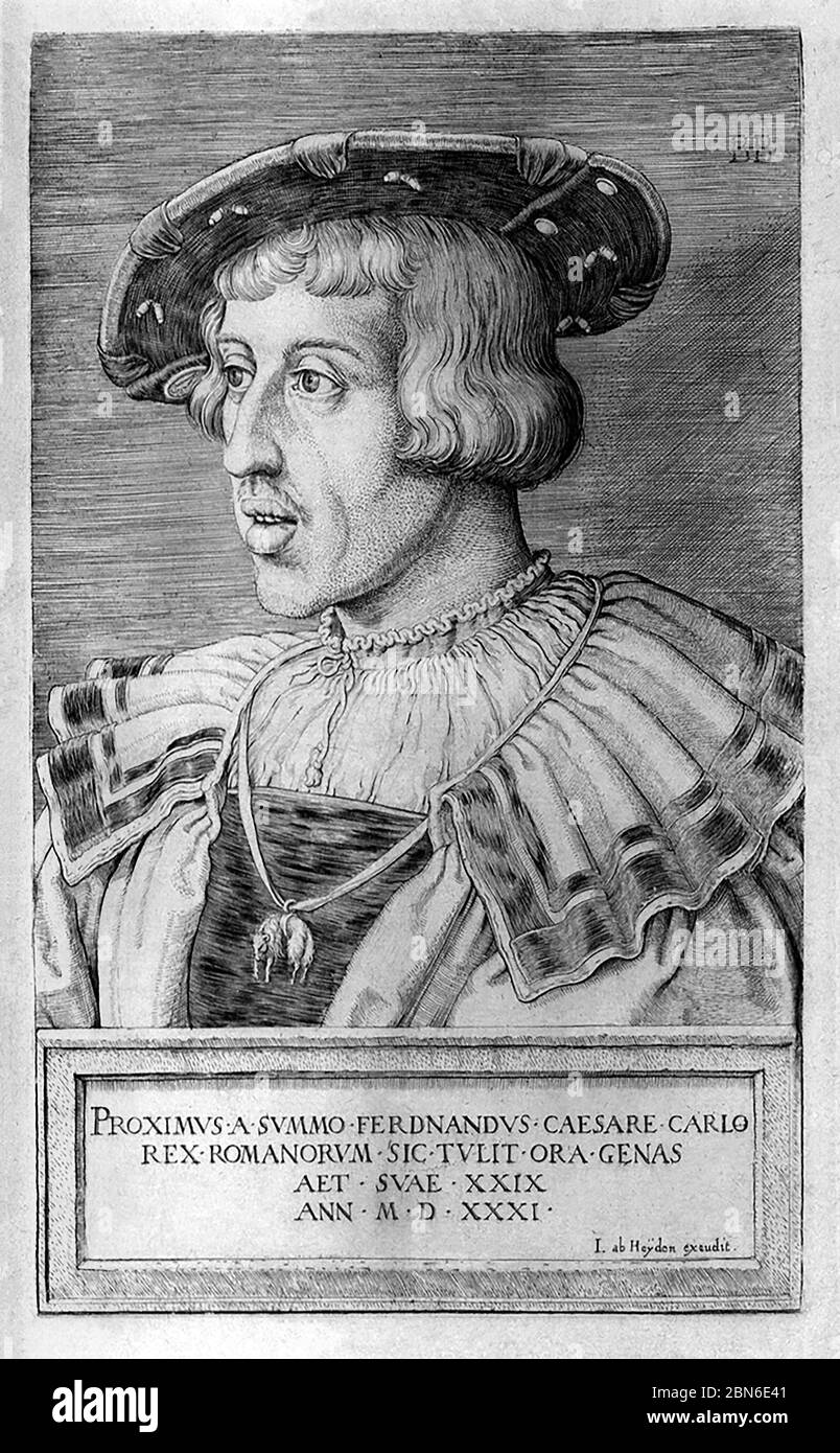 Deutschland: Ferdinand I. (1503-1564), 31. Römischer Kaiser, von Barthel Beham (1502-1540), c. 1531. Ferdinand I. (1503-1564) war der Sohn Philipps I. von Stockfoto