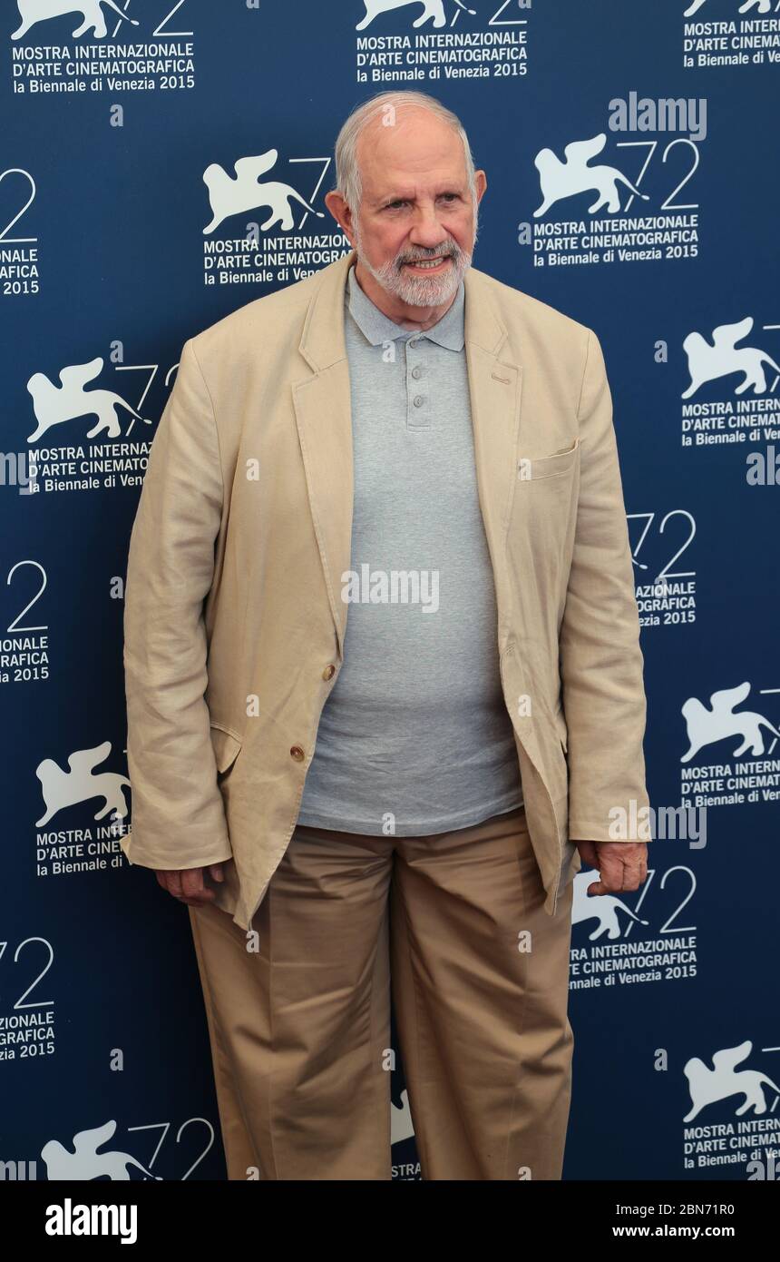 VENEDIG, ITALIEN - SEPTEMBER 09: Brian De Palma nimmt an einer Fotoausstellung für 'De Palma' und 'Jaeger-LeCoultre Glory to the Filmmakers 2015 Awards' Teil Stockfoto