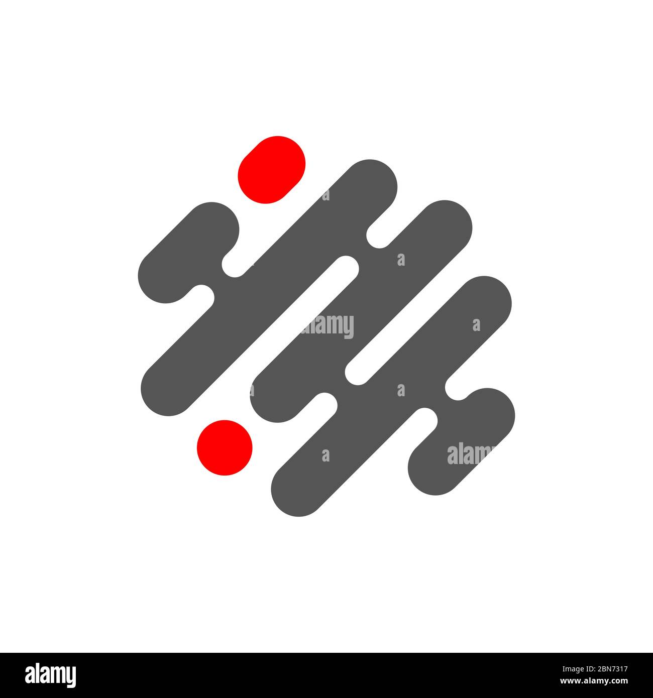 Abstraktes Logo. Minimalistisches Logo-Design. Kreatives Logo. EPS 10 Stock Vektor