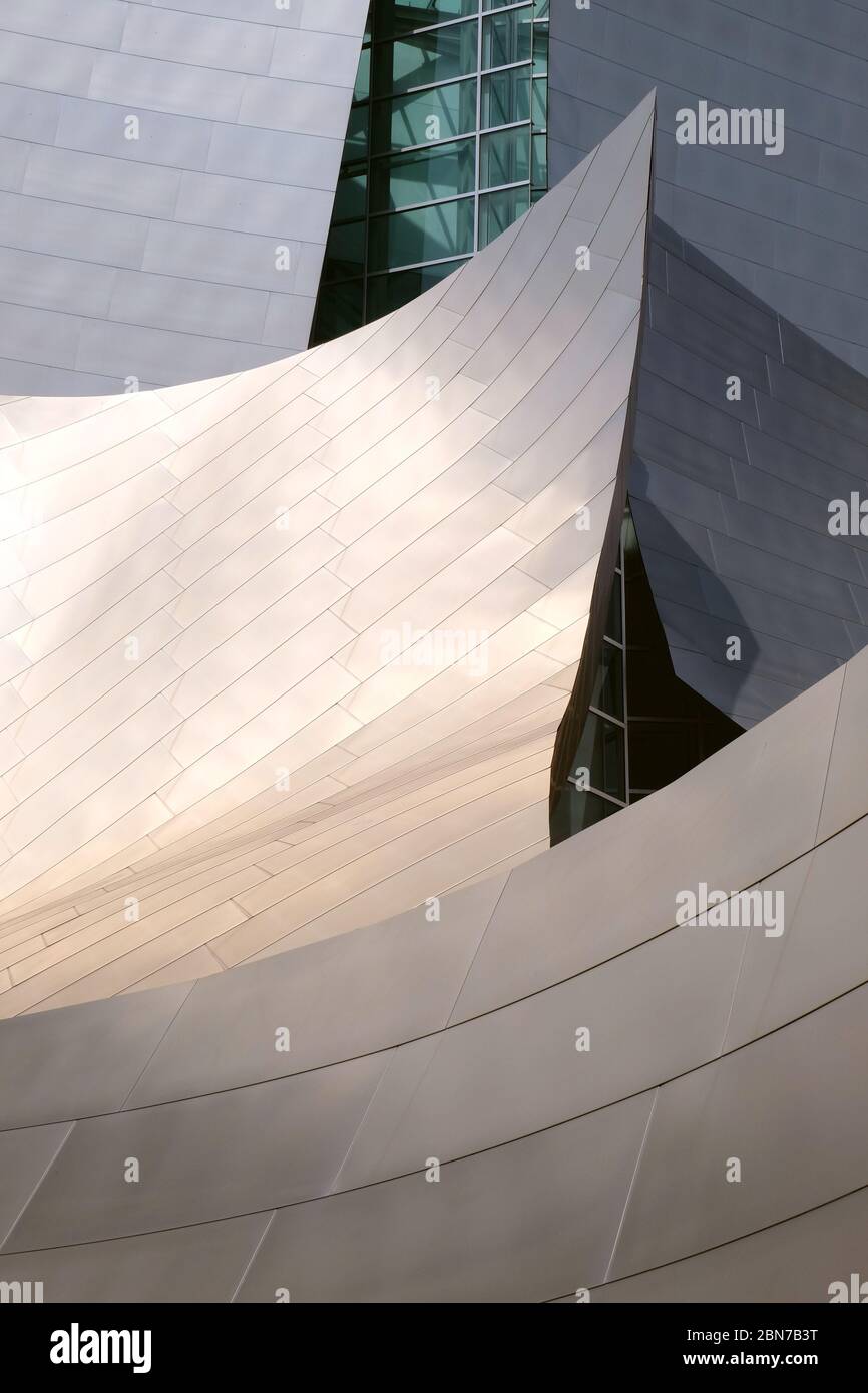 Die Walt Disney Concert Hall, entworfen von Frank Gehry, Los Angeles, Kalifornien, USA Stockfoto