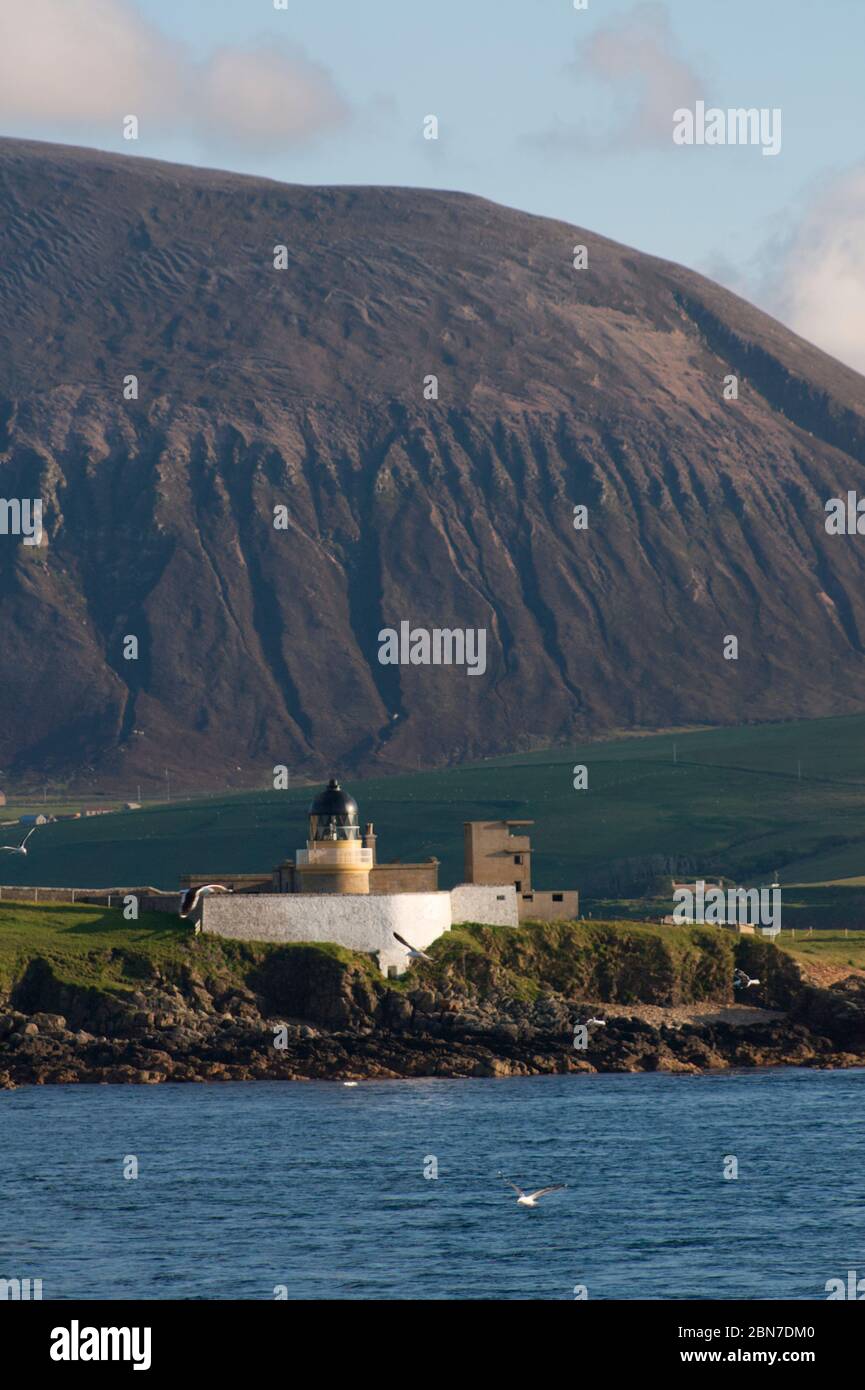 Graemsay Hoy Low Leuchtturm, Orkney Isles Stockfoto