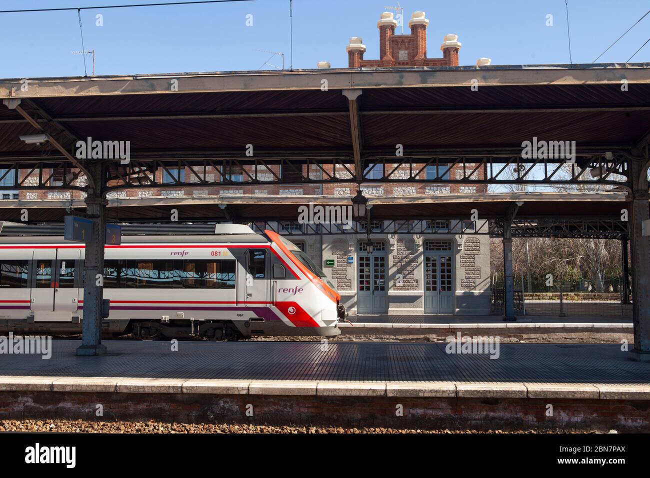 Bahnumläufe im spanischen Eisenbahnnetz Stockfoto