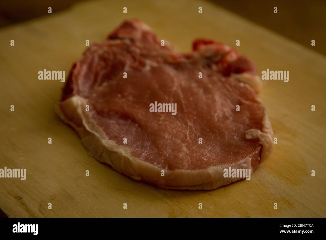 Rindfleisch Steak Kalbfleisch von Bio-Bauernhof im Freien Stockfoto