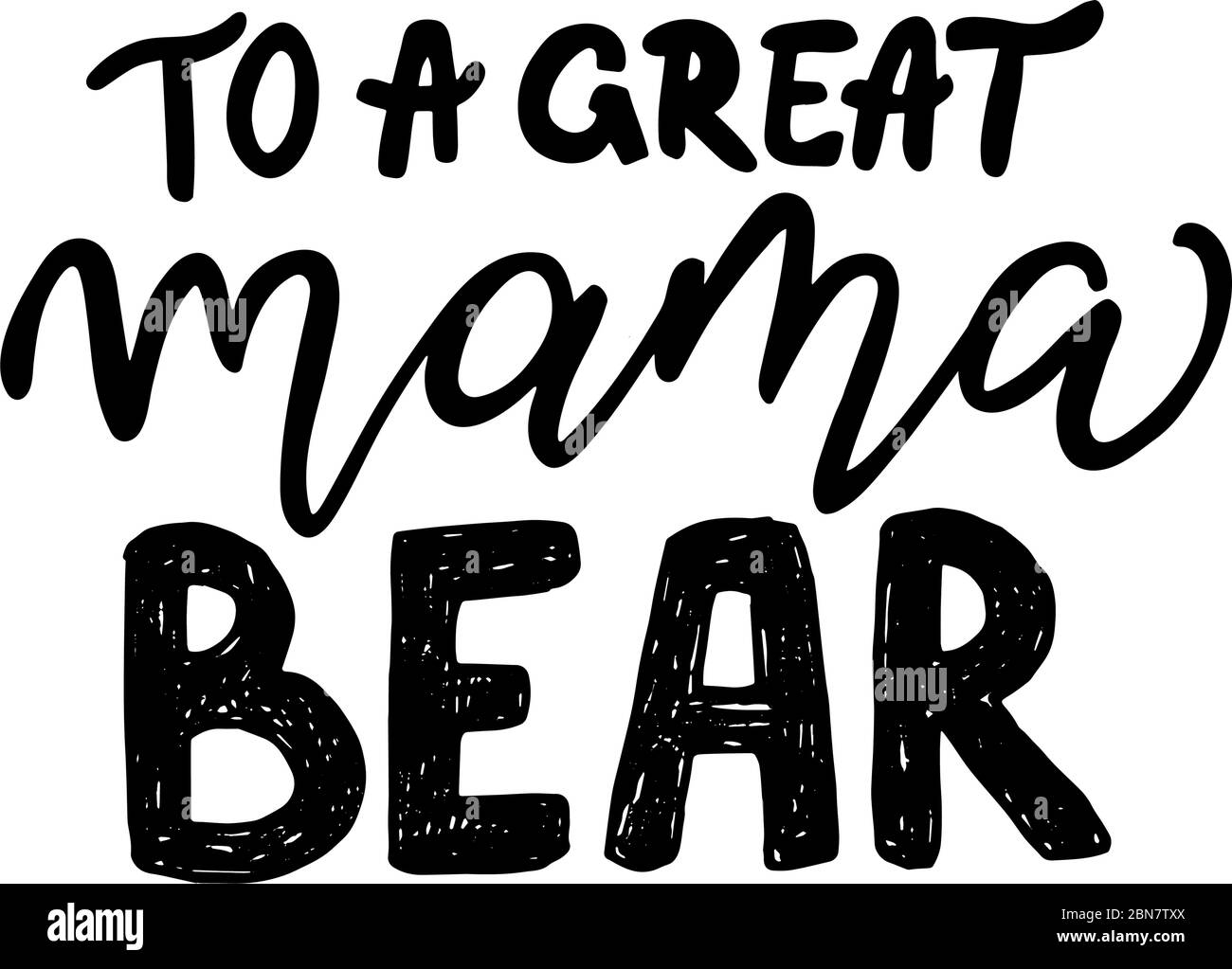 An eine große Mama Bär Stock Vektor