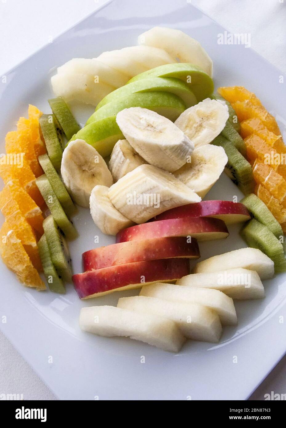 Frischer Obstsalat, Istanbul, Türkei Stockfoto