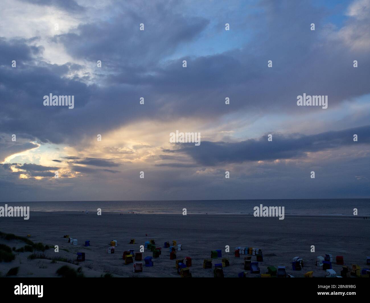 Urlaub auf juist Island Stockfoto