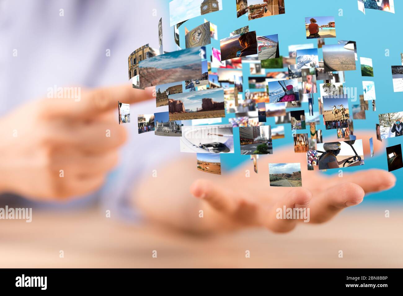 Ein Breitband-Internet und Multimedia-Streaming-Unterhaltung Stockfoto