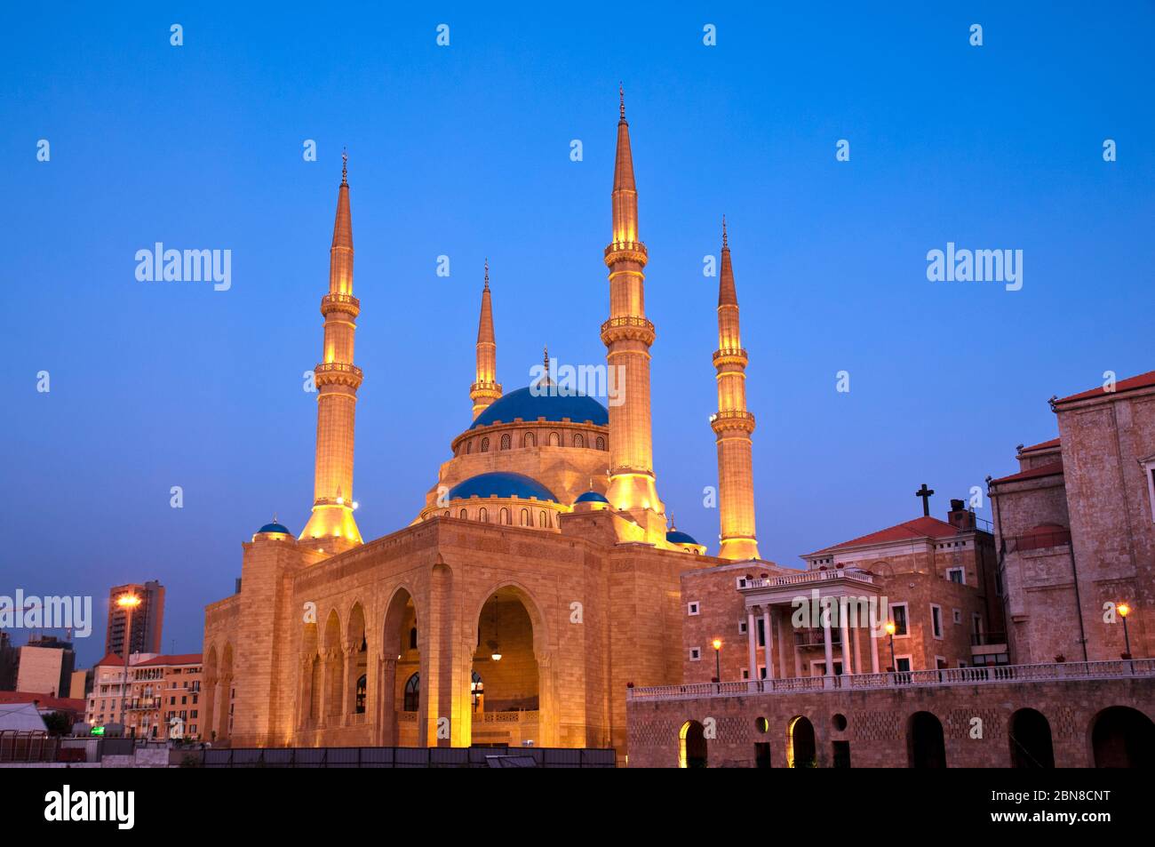 Mohammad Al Amin Moschee. Beirut. Libanon. Stockfoto
