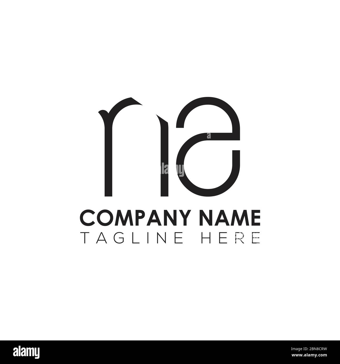 Anfangsbuchstabe NA Logo Design Vektor-Vorlage. Kreatives abstraktes NA Letter Logo Design Stock Vektor