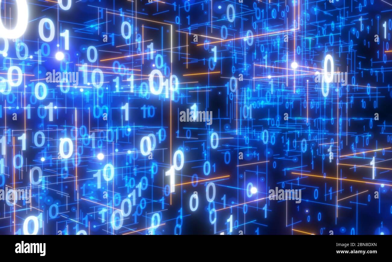 Ein Software-, Web-Entwicklung, Programmierkonzept. Abstrakte Programmierung Stockfoto