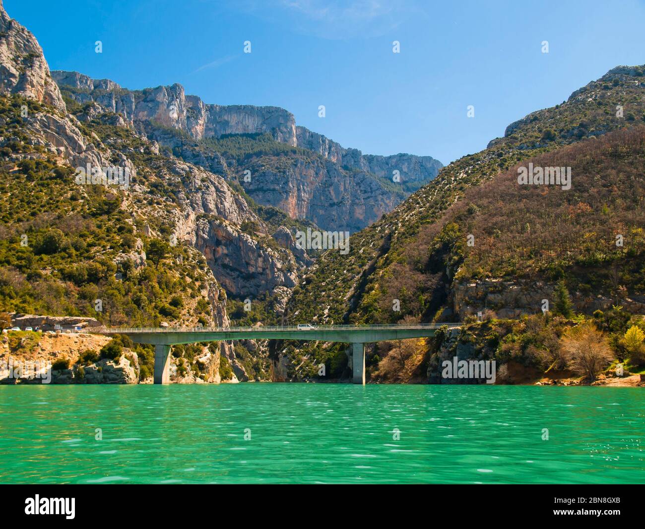 Brücke Pont du galetas und die Schlucht Verdon du Verdon), eine
