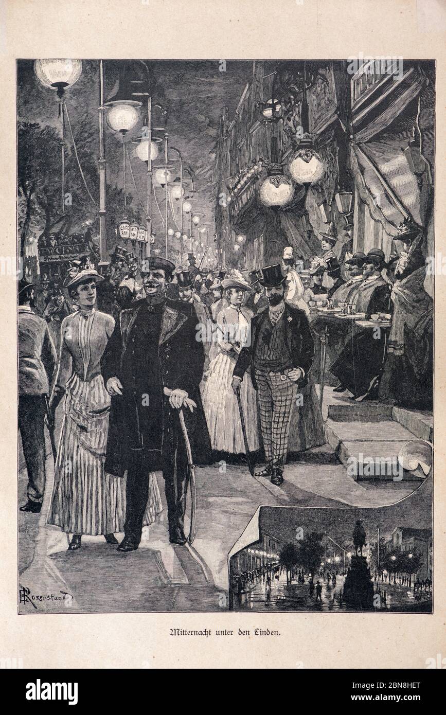 Berlin, Illustration aus 'die Hauptstädte der Welt', Breslau um 1897 Stockfoto