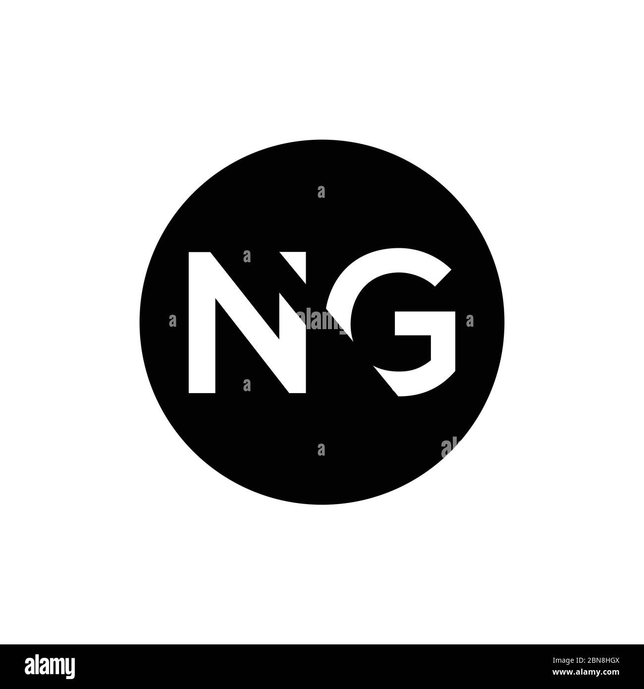 Anfangsbuchstabe NG Logo Design Vektor-Vorlage. Kreatives abstraktes NG Letter Logo Design Stock Vektor