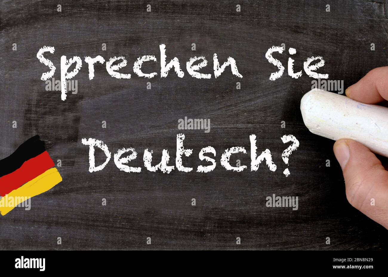 Sprechen Sie Deutsch Auf Französisch Wir Sprechen Deutsch Stockfotos und -bilder Kaufen - Alamy