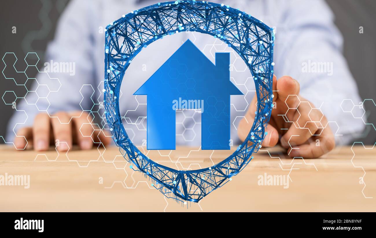 Ein Immobilienkonzept, Kauf erschwinglicher Wohnungen, Stockfoto