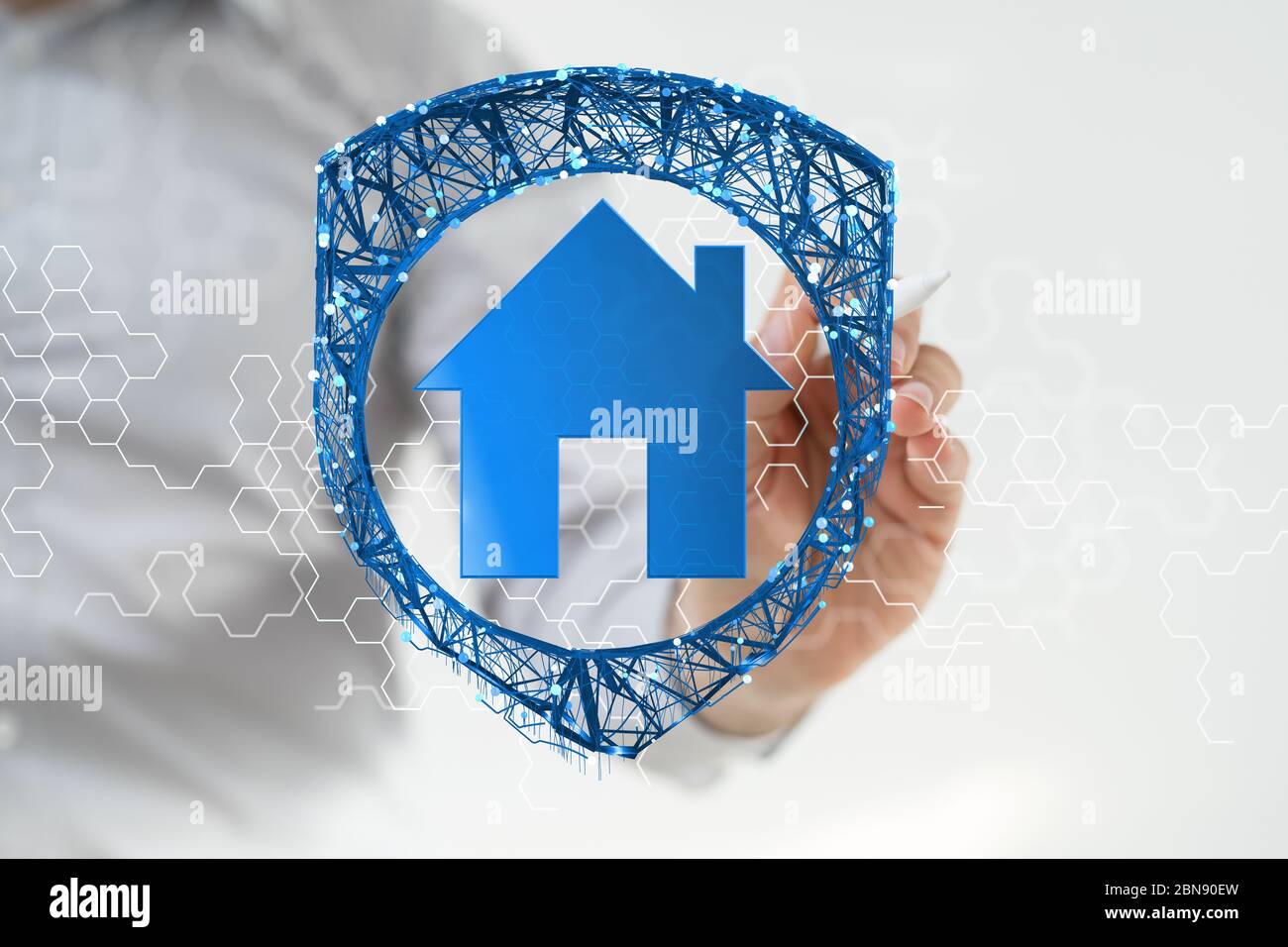 Ein Immobilienkonzept, Kauf erschwinglicher Wohnungen Stockfoto