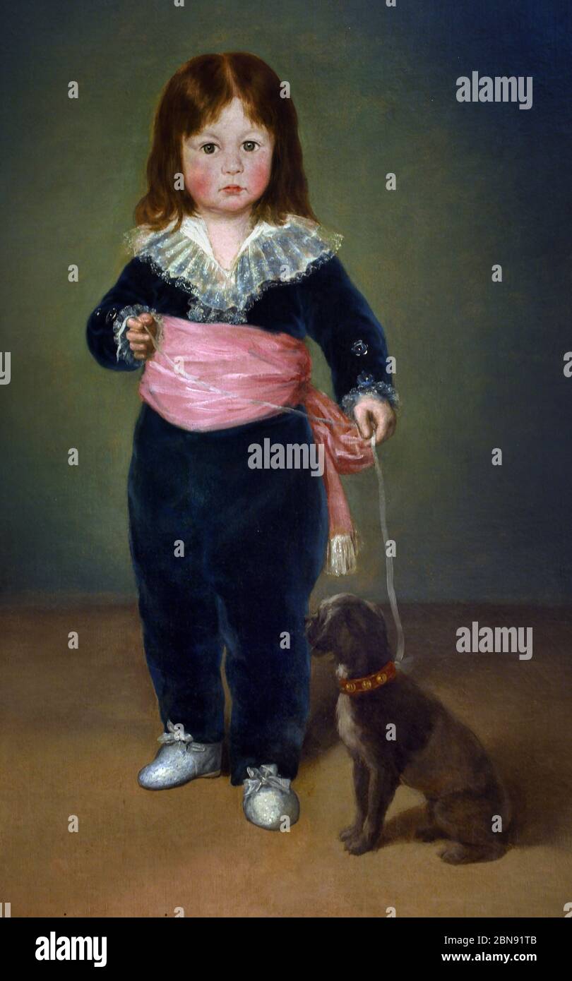 Luis Maria de Cistué y Martinez 1788-1842 ( Boy in Blue) 1791 Francisco José de Goya y Lucientes 1746 – 1828 Spanien Spanisch Stockfoto