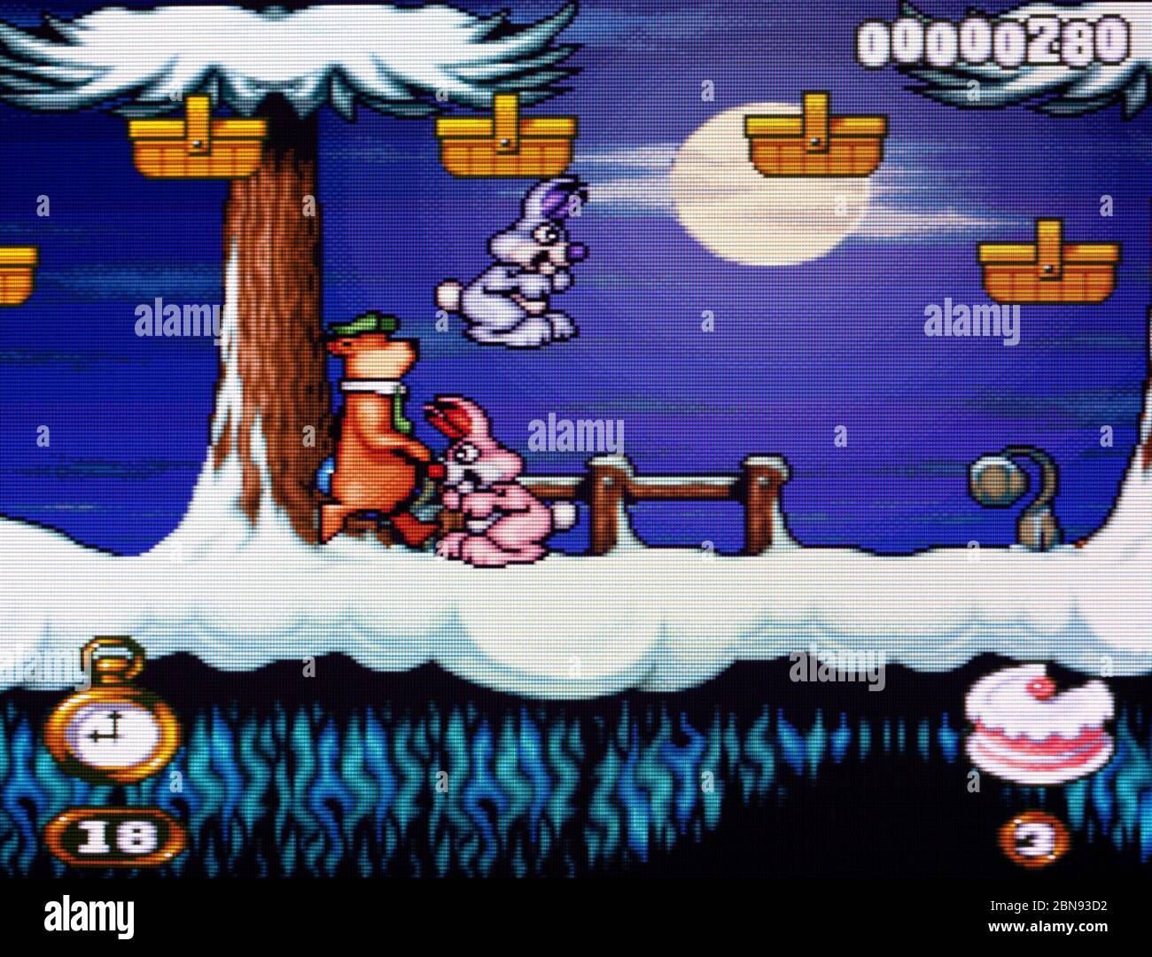 The Adventures of Yogi Bear - SNES Super Nintendo - nur zur redaktionellen Verwendung Stockfoto